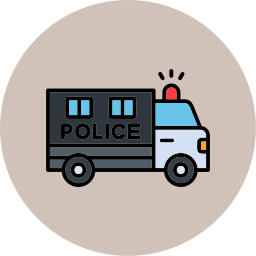 policyjna furgonetka ikona