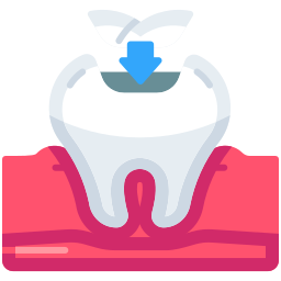 relleno de dientes icono