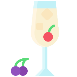 Champagne cocktail icon
