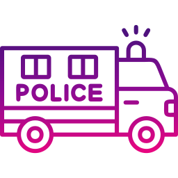 policyjna furgonetka ikona