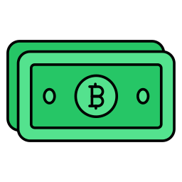 bitcoinowa gotówka ikona