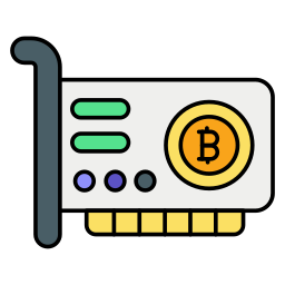 bitcoin gpu-kaart icoon