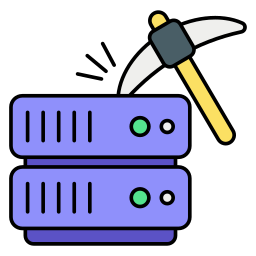 Server mining icon