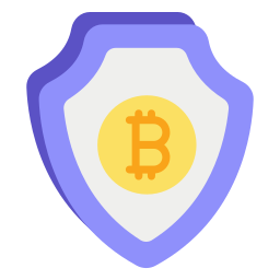 protección de bitcoins icono