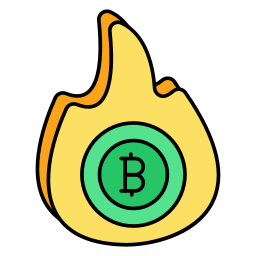 bitcoin verbrandt icoon