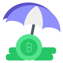 assicurazione bitcoin icona