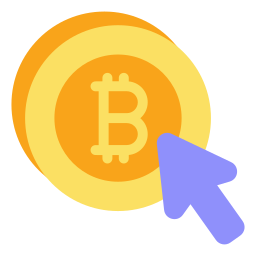 Click bitcoin icon