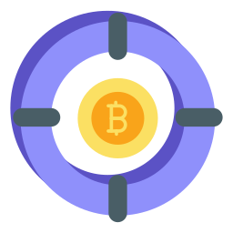 Bitcoin target icon