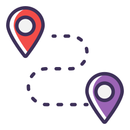 Route pin icon