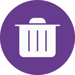contenedor de basura icono