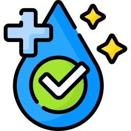 dermatológicamente comprobado icono