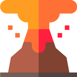 Erupción icono