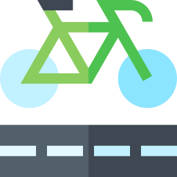carril bici icono