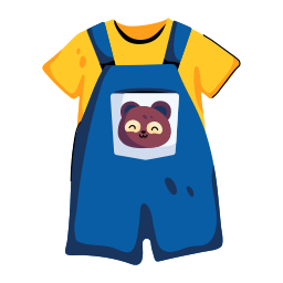 Baby clothes icon