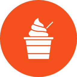 Ice cream bowl icon