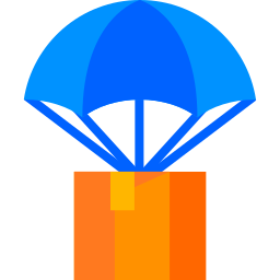 Paracaídas icono