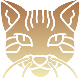 gatto del bengala icona