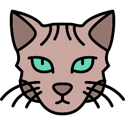 gato esfinge icono