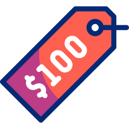 100 dólares Ícone