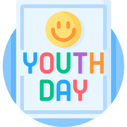 Youth day poster icon