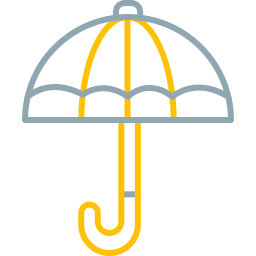 Open umbrella icon