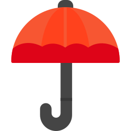parapluie ouvert Icône