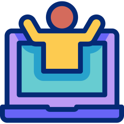 Online mentoring icon
