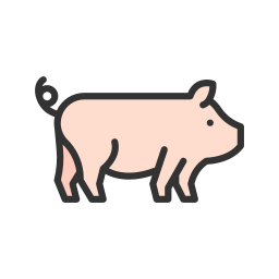 Farm animal icon