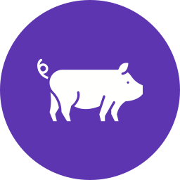 Farm animal icon