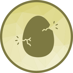 Hatched egg icon