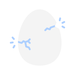 huevo eclosionado icono