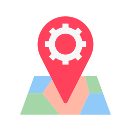 locatie-instelling icoon