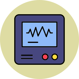 Heart monitoring icon