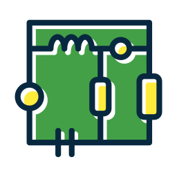 circuito electrónico icono