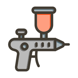 Spray paint gun icon