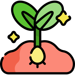Growing seed icon