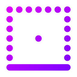 borde inferior icono