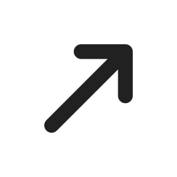 flecha superior derecha icono
