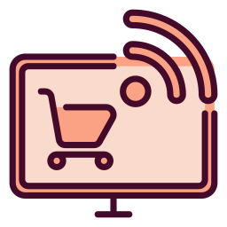 Online shopping icon