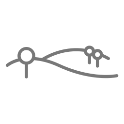 paisaje ondulado icono