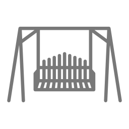 Wooden swing icon