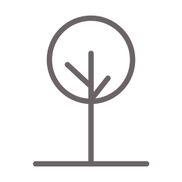 albero semplice icona