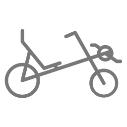 bicicleta reclinada Ícone