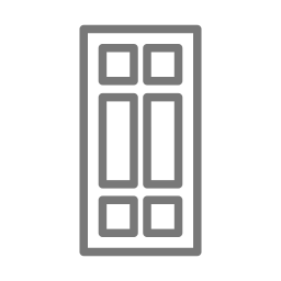 puerta panelada icono