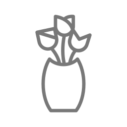 Vase of flowers icon