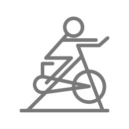 bicicletta da spinning icona