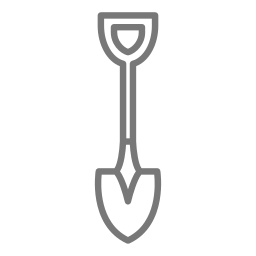 Garden shovel icon