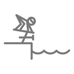Swimming race icon