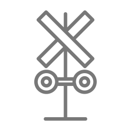 Railroad tracks icon