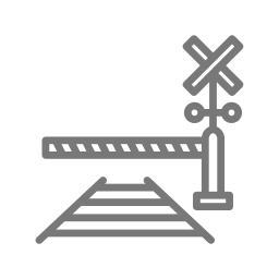 vías del tren icono